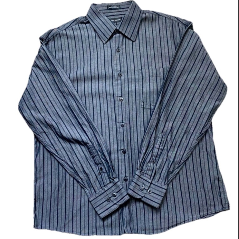 MICHAEL BRANDON | 100% Cotton Button Down Shirt Size Large